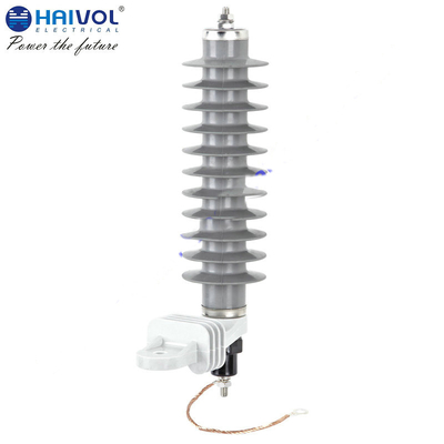 High voltage 36kV polymer housed metal oxide surge arresters without gaps